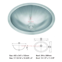 Pia de aço inoxidável Topmount